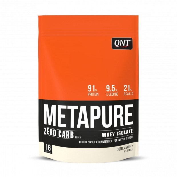 Протеин QNT Metapure Zero Carb Isolate, 400 грамм Красные конфеты,  ml, Puritan's Pride. Protein. Mass Gain recovery Anti-catabolic properties 