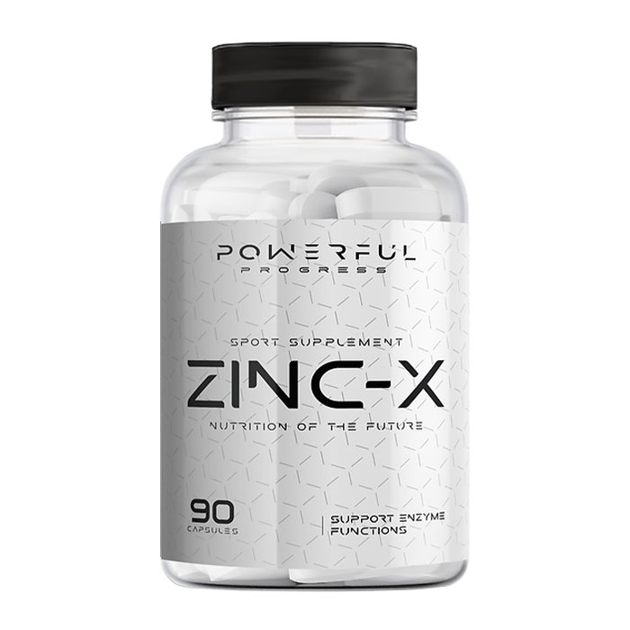 Витамины и минералы Powerful Progress Zinc-X, 90 капсул,  ml, Powerful Progress. Vitamins and minerals. General Health Immunity enhancement 
