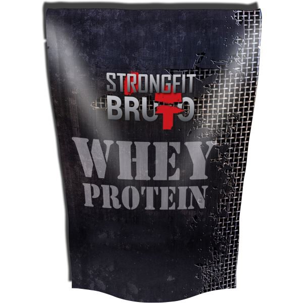 Протеин Strong Fit Bruto Whey Protein, 909 грамм Лесная ягода,  мл, Strong FIT. Протеин. Набор массы Восстановление Антикатаболические свойства 