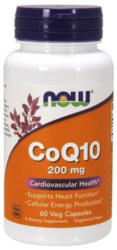 Now CoQ-10 200 mg 60 капс Без вкуса,  ml, Now. Coenzym Q10. General Health Antioxidant properties CVD Prevention Exercise tolerance 