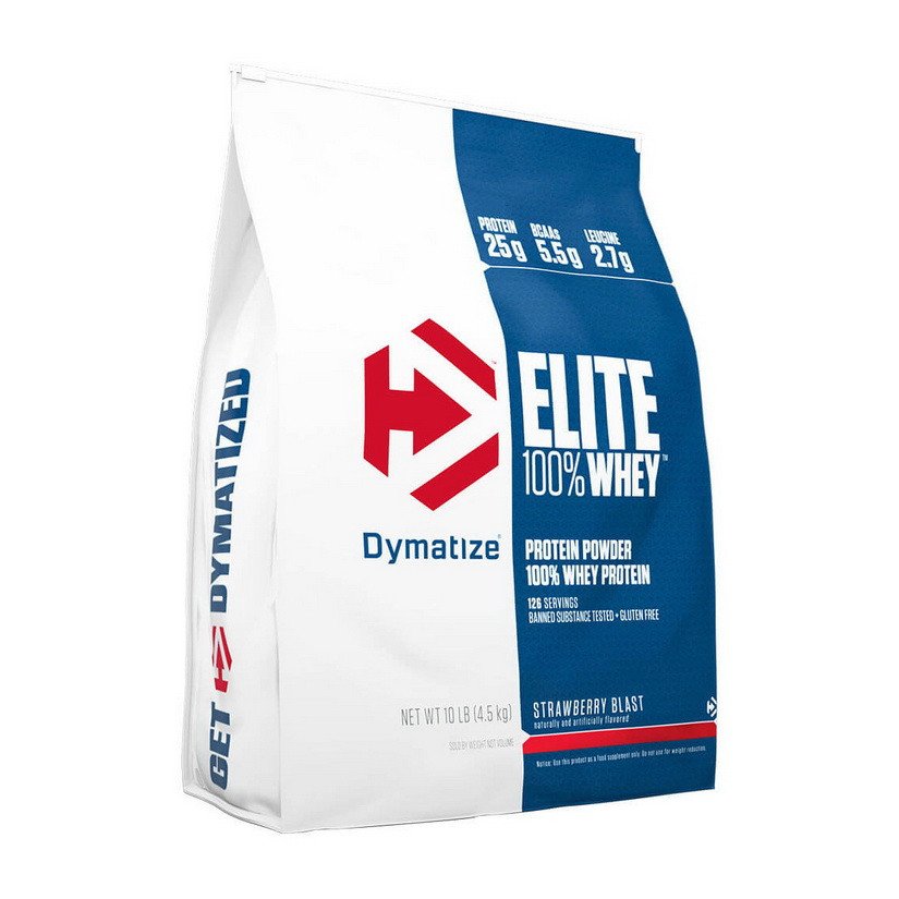 Сывороточный протеин концентрат Dymatize 100% Elite Whey Protein (4.5 кг) диматайз элит вей  gourmet vanilla,  мл, Dymatize Nutrition. Сывороточный концентрат. Набор массы Восстановление Антикатаболические свойства 