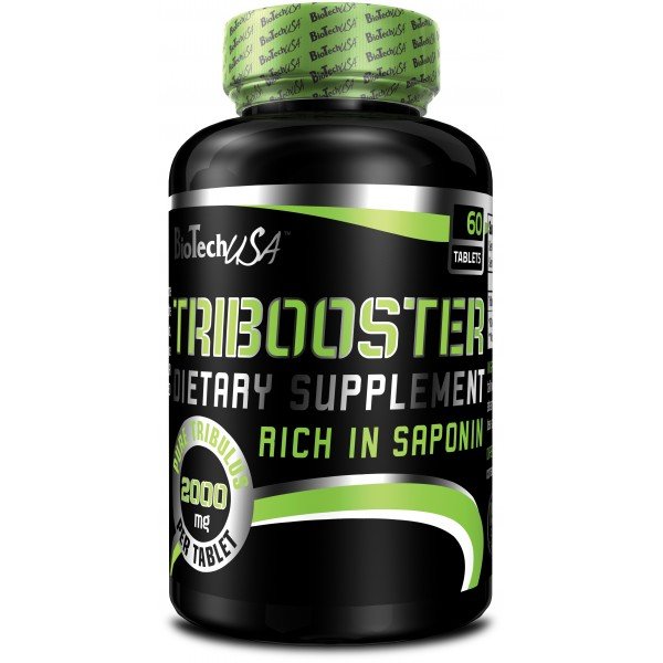 Tribooster, 60 шт, BioTech. Трибулус. Поддержание здоровья Повышение либидо Повышение тестостерона Aнаболические свойства 