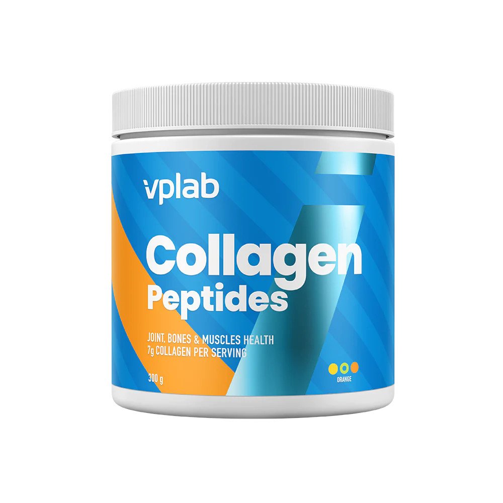 Для суставов и связок VPLab Collagen Peptides, 300 грамм Апельсин,  ml, VP Lab. Para articulaciones y ligamentos. General Health Ligament and Joint strengthening 