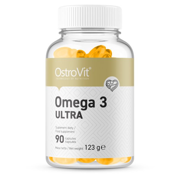 Жирные кислоты OstroVit Omega 3 Ultra, 90 капсул,  мл, OstroVit. Жирные кислоты (Omega). Поддержание здоровья 