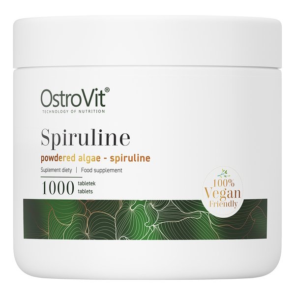 Натуральная добавка OstroVit Vege Spiruline, 1000 таблеток БРАК - ОТКРЫТА ПЛОМБА,  мл, OstroVit. Hатуральные продукты. Поддержание здоровья 