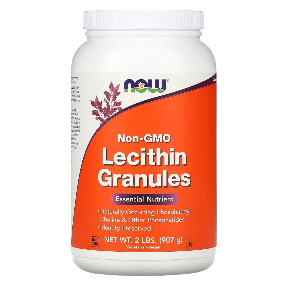 Натуральная добавка NOW Lecithin Granules, 907 грамм,  мл, Now. Hатуральные продукты. Поддержание здоровья 