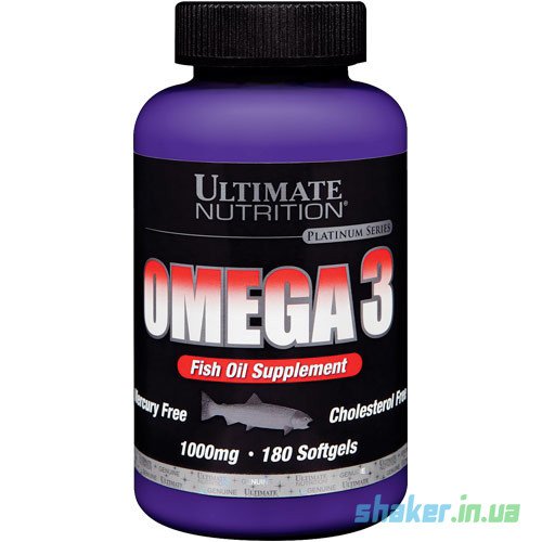 Ultimate Nutrition Омега 3 Ultimate Nutrition Omega 3 (180 капс) рыбий жир ультимейт нутришн, , 180 