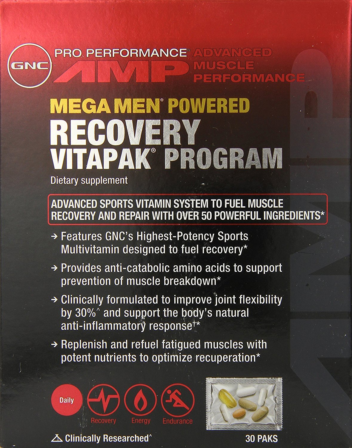 Endurance Vitapack Program, 30 шт, GNC. Витаминно-минеральный комплекс. Поддержание здоровья Укрепление иммунитета 
