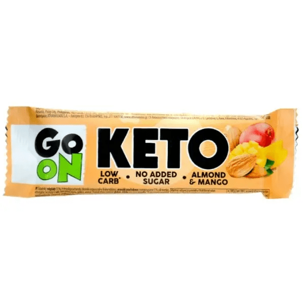 Кето-батончик Go On Nutrition Keto Bar 50 g (Mango),  мл, Go On Nutrition. Батончик. 