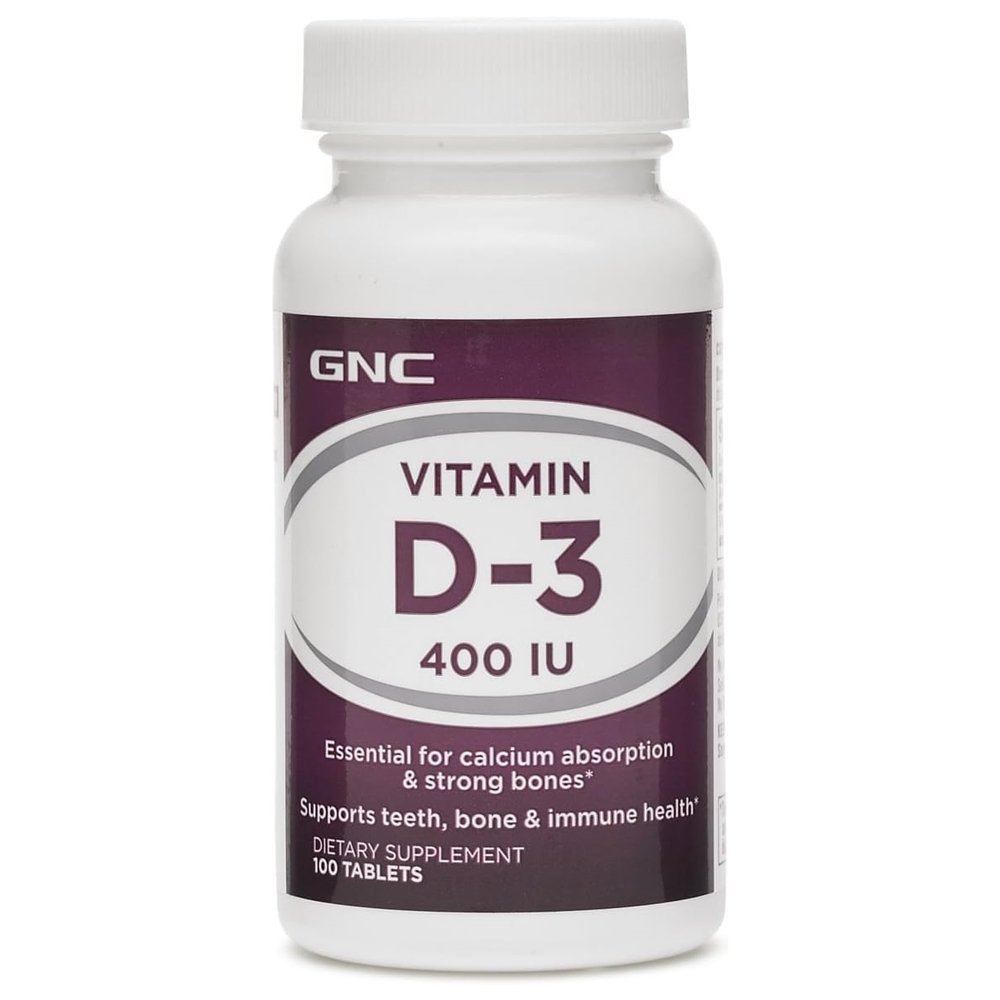 GNC Витамины и минералы GNC Vitamin D3 400 IU, 100 таблеток, , 