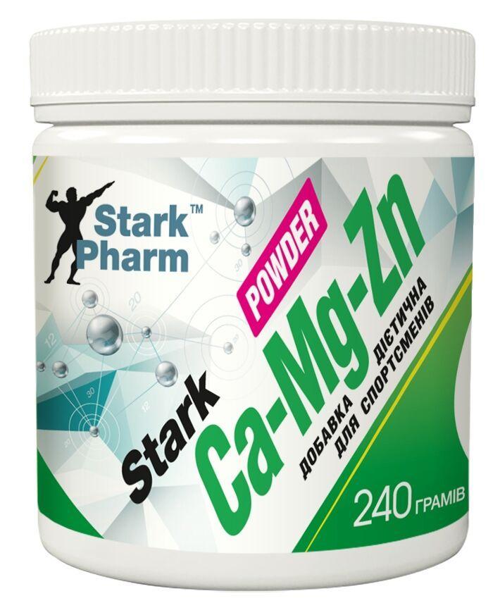 Calcium Magnesium & Zinc 240 г (60 порцій),  мл, Stark Pharm. Витамины и минералы. Поддержание здоровья Укрепление иммунитета 