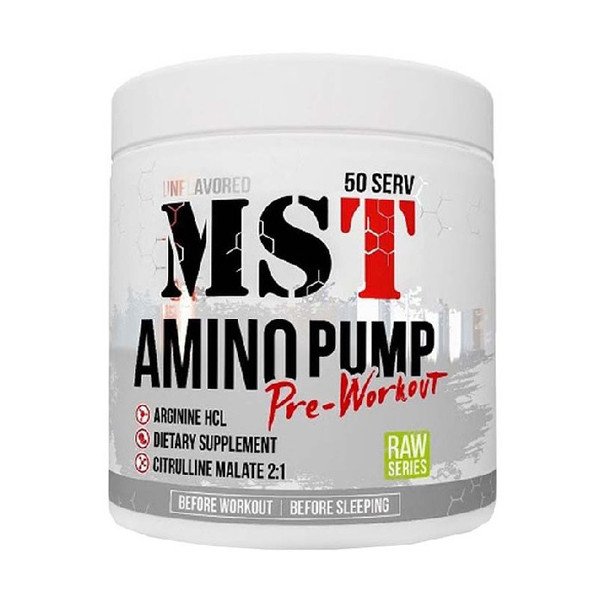 MST Nutrition Предтреник MST Amino Pump (300 г) мст амино памп unflavored, , 0.3 