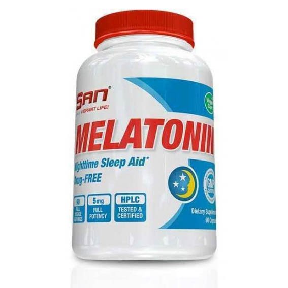 Восстановитель SAN Melatonin 5 mg, 90 капсул ,  ml, San. Post Workout. स्वास्थ्य लाभ 