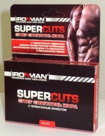 Супер сжигатель жира - Super Cuts, 56 шт, Ironman. L-карнитин. Снижение веса Поддержание здоровья Детоксикация Стрессоустойчивость Снижение холестерина Антиоксидантные свойства 