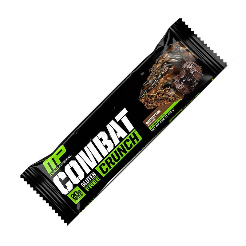 Батончик MusclePharm Combat Crunch Bar, 63 грамма Шоколадный торт,  ml, MusclePharm. Bar. 