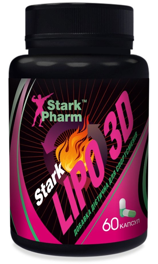 Lipo 3D StarkPharm 60 caps,  ml, Stark Pharm. Quemador de grasa. Weight Loss Fat burning 