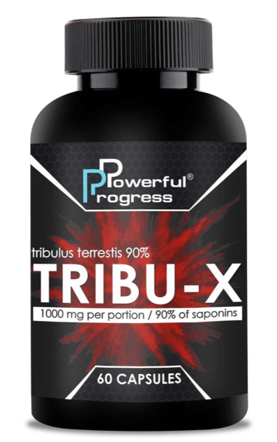 Препарат для підвищення тестостерону Powerful Progress Tribu-X 60 капс,  мл, Powerful Progress. Трибулус. Поддержание здоровья Повышение либидо Повышение тестостерона Aнаболические свойства 