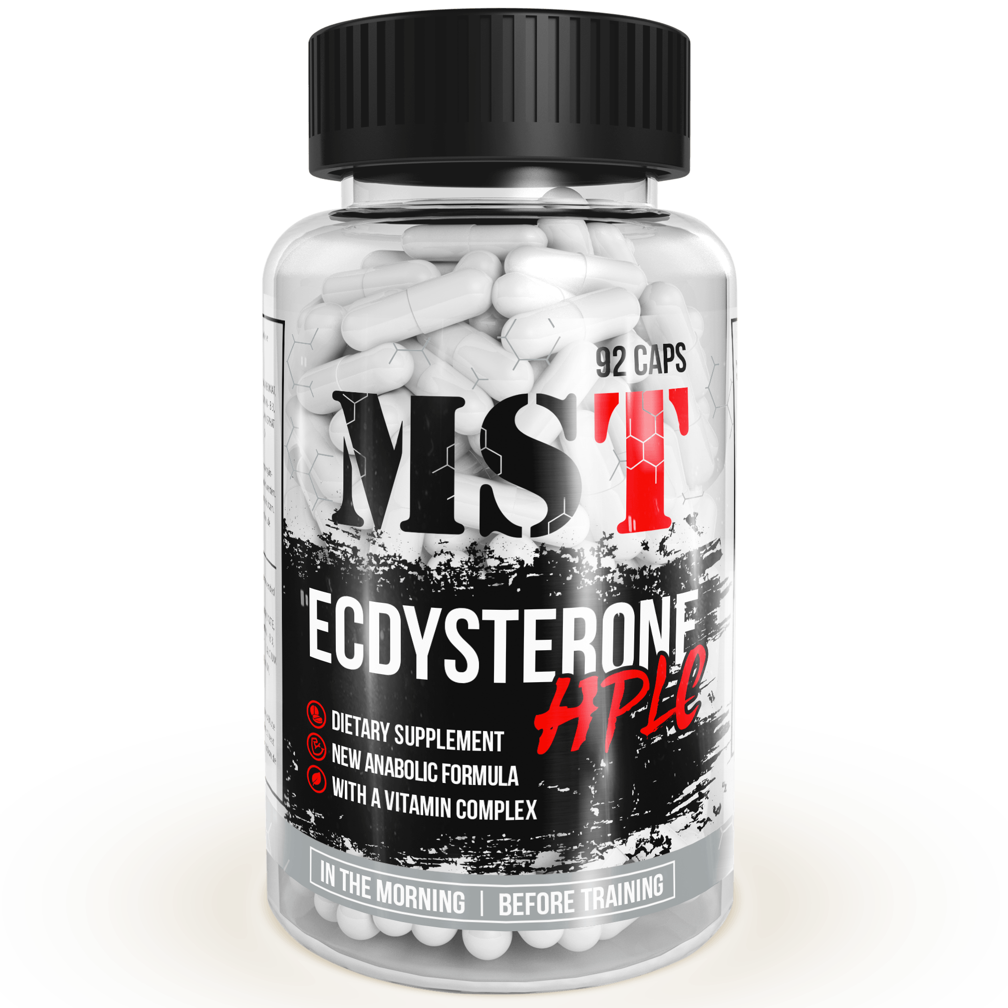 Ecdysterone HPLC, 92 шт, MST Nutrition. Бустер тестостерона. Поддержание здоровья Повышение либидо Aнаболические свойства Повышение тестостерона 