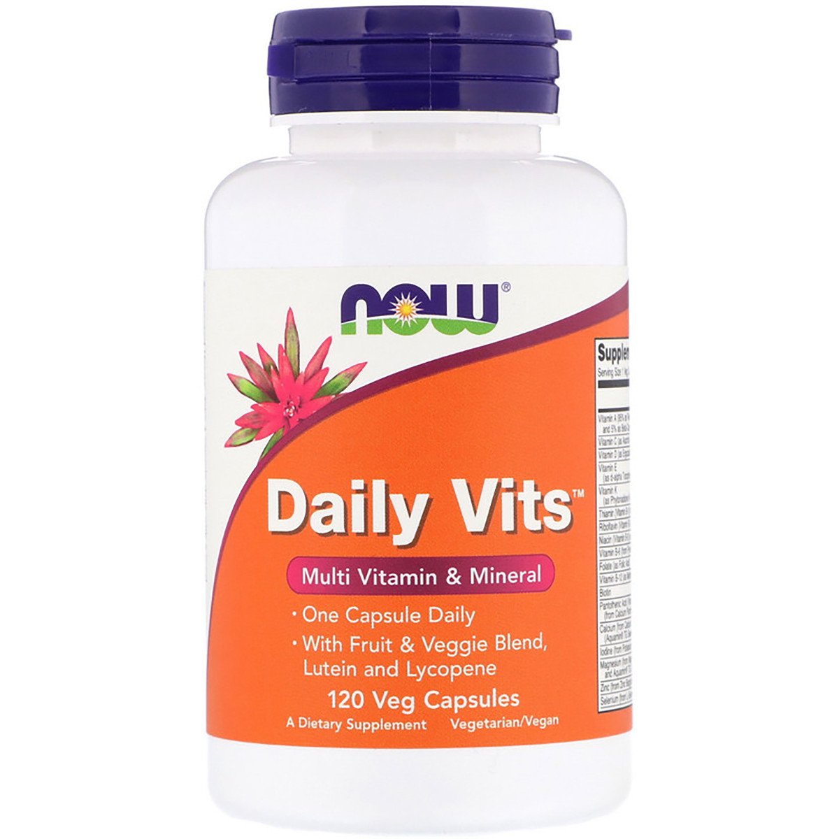 Now Мультивитамины, Daily Vits, Multi Vitamin & Mineral, NOW, 120 капсул, , 