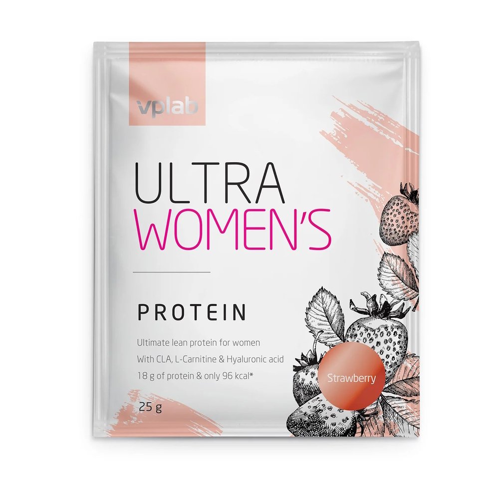 Протеин VPLab Ultra Women's Protein, 25 грамм Клубника,  ml, VP Lab. Proteína. Mass Gain recuperación Anti-catabolic properties 