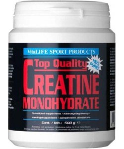 Top Quality Creatine Monohydrate, 500 g, VitaLIFE. Monohidrato de creatina. Mass Gain Energy & Endurance Strength enhancement 