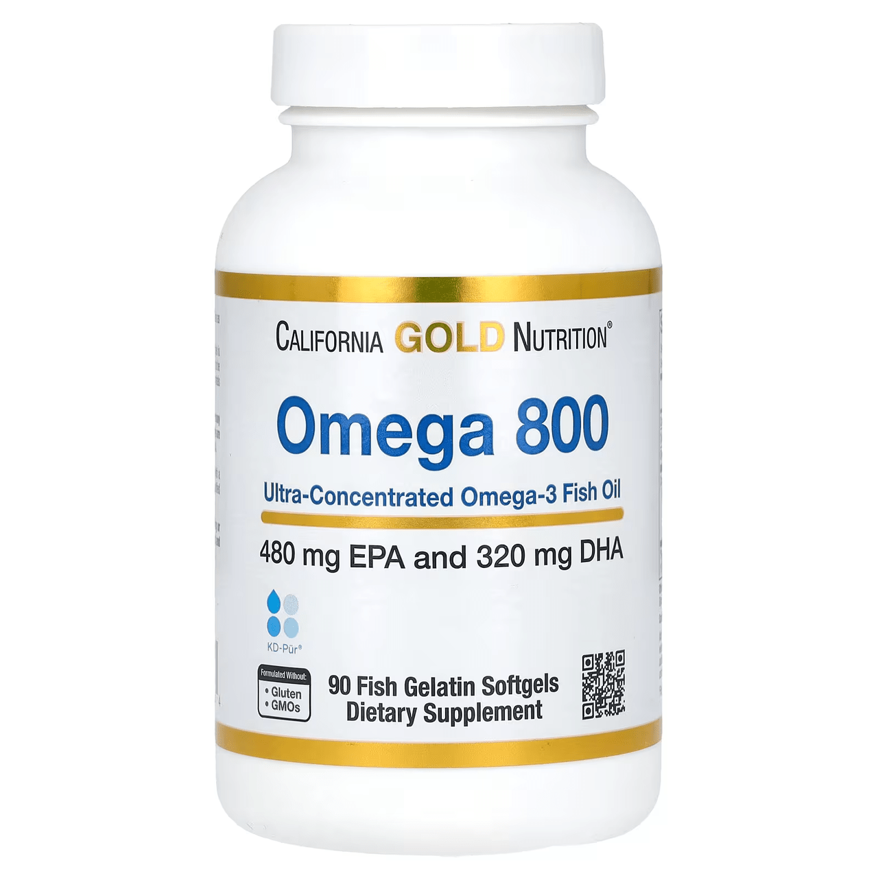 California Gold Nutrition California Gold Nutrition Omega 800 Fish Oil (480 EPA/320 DHA) 90 softgels, , 