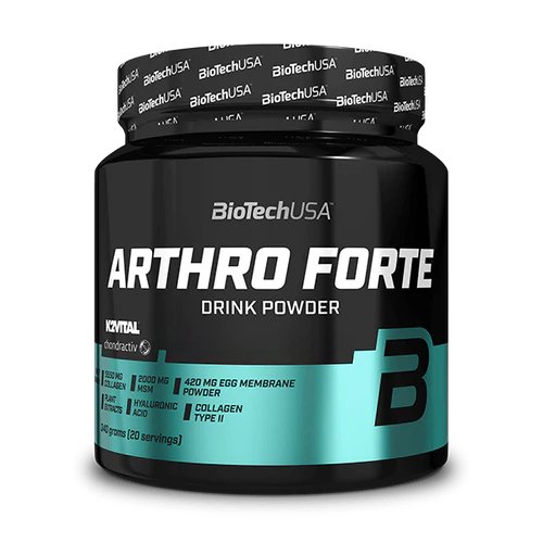 Для суставов и связок BioTech Arthro Forte Powder, 340 грамм Черная смородина,  мл, BioTech. Хондропротекторы. Поддержание здоровья Укрепление суставов и связок 