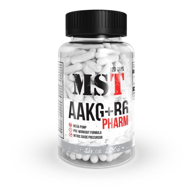 Аминокислота MST AAKG + B6 Pharm, 120 капсул,  мл, IronMaxx. Аминокислоты. 