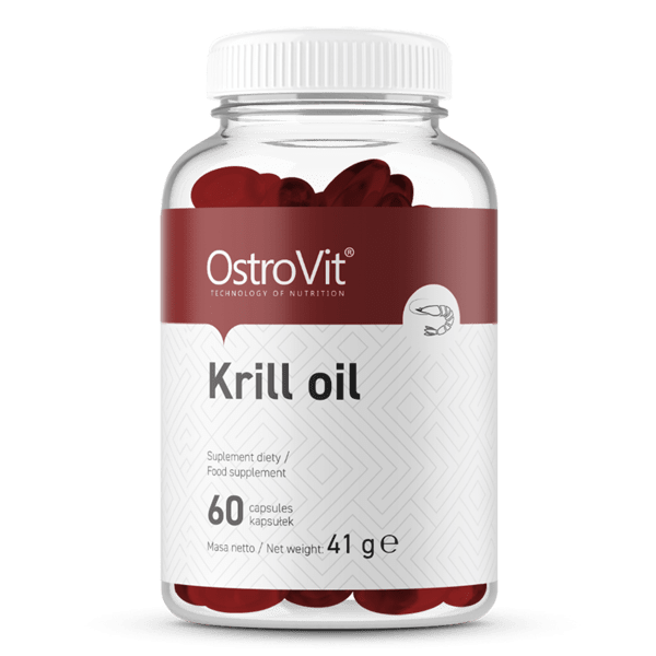 Жирні кислоти OstroVit Krill Oil 60 caps,  ml, OstroVit. Omega 3 (Fish Oil). General Health Ligament and Joint strengthening Skin health CVD Prevention Anti-inflammatory properties 