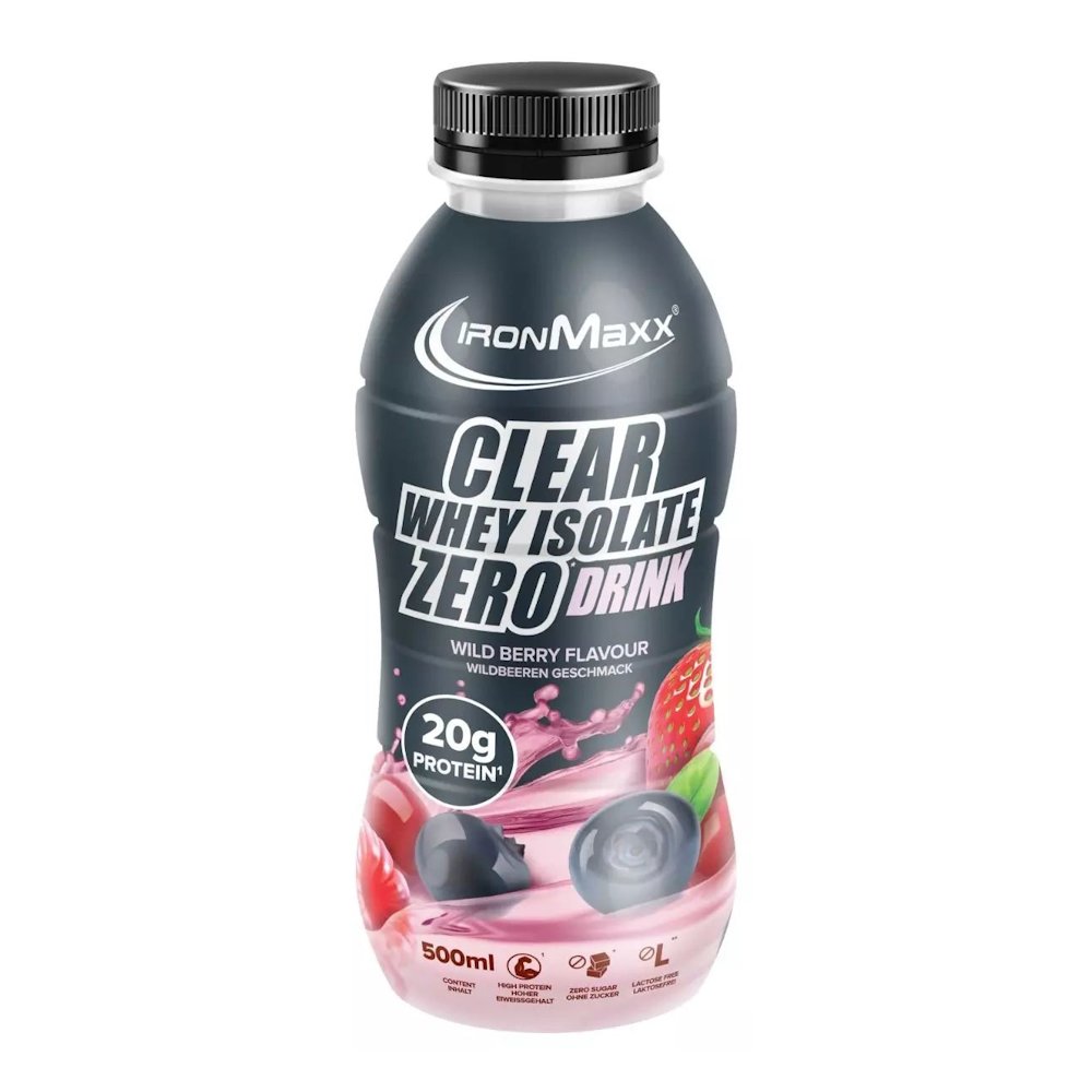 IronMaxx Протеин IronMaxx Clear Whey Isolate Zero Drink, 500 мл Лесная ягода, , 