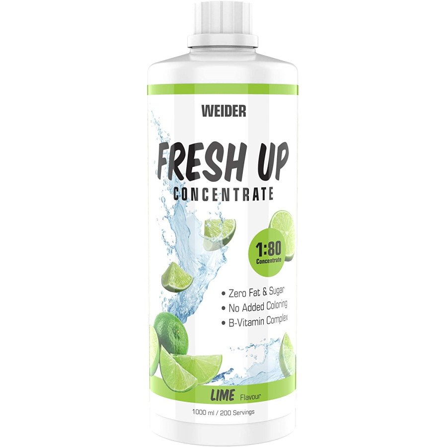 Изотоники Weider Fresh Up Concentrate 80:1, 1 литр Лайм,  ml, Weider. Isotonic. General Health recovery Electrolyte recovery 