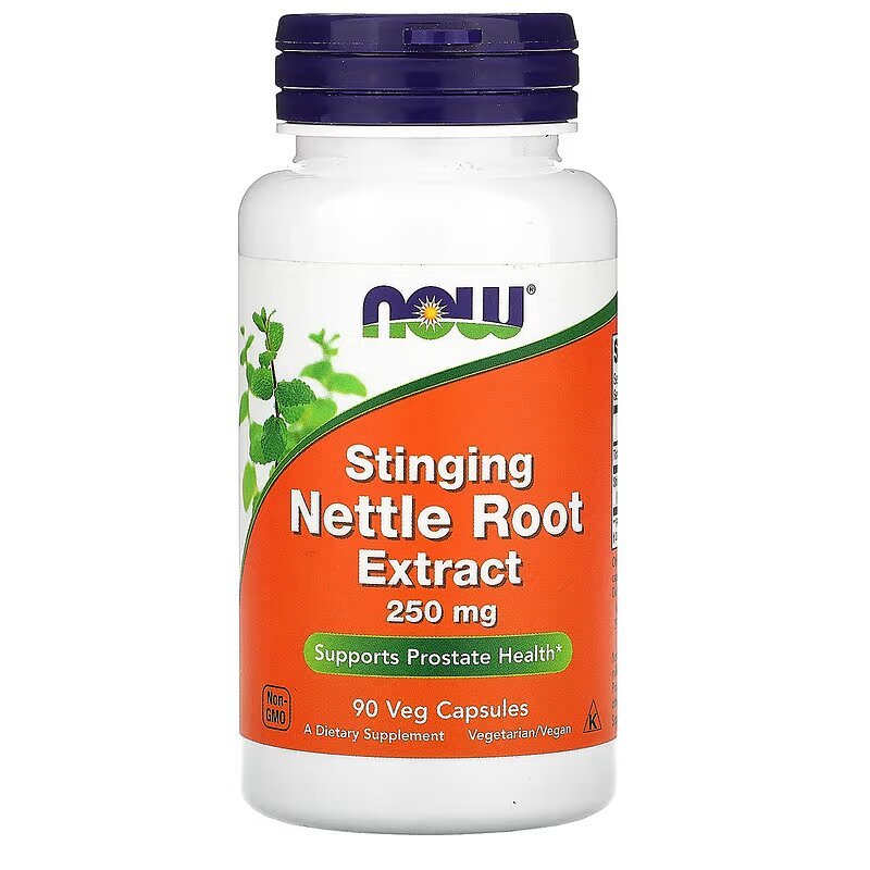 Натуральная добавка NOW Nettle Root 250 mg, 90 вегакапсул,  мл, Now. Hатуральные продукты. Поддержание здоровья 