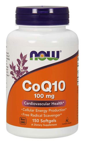 Now CoQ-10 100 mg 150 капс Без вкуса,  ml, Now. Coenzym Q10. General Health Antioxidant properties CVD Prevention Exercise tolerance 