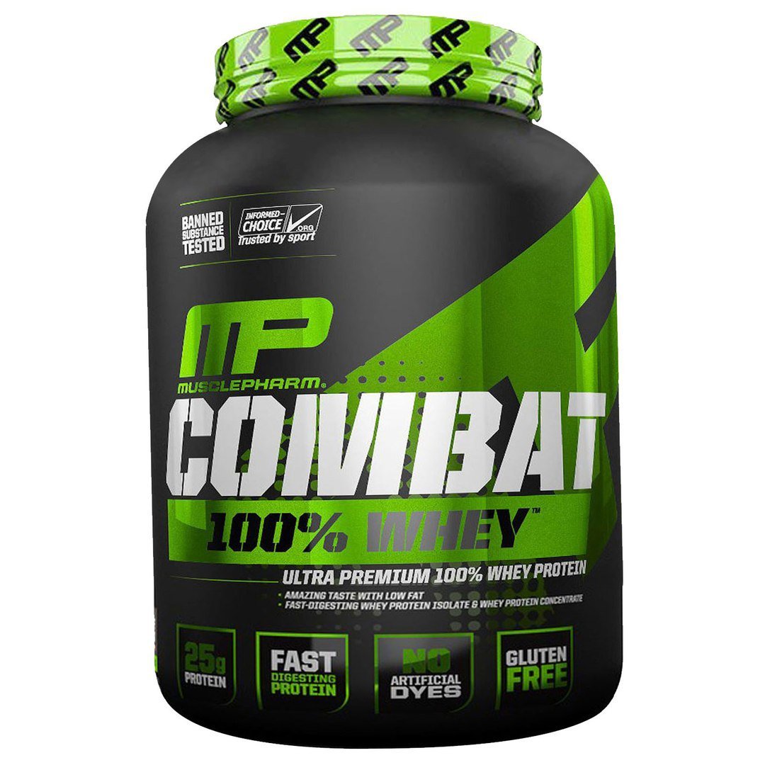 Combat 100% Whey, 2260 г, MusclePharm. Комплекс сывороточных протеинов. 