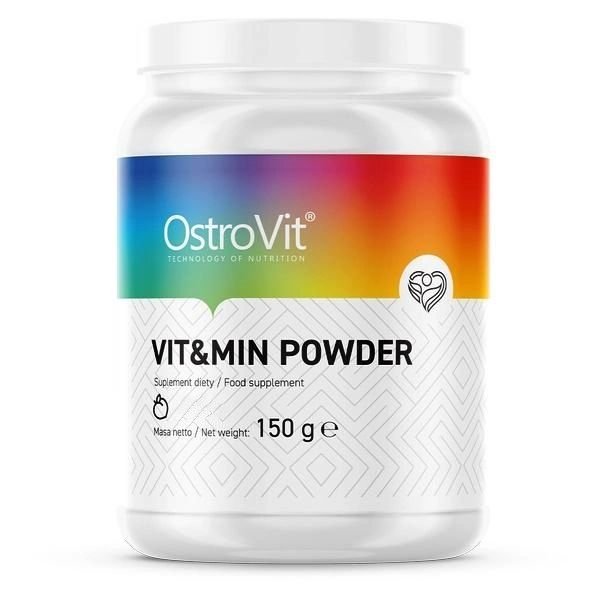 Витамины и минералы OstroVit Vit&amp;Min Powder, 150 грамм Персик,  мл, OstroVit. Витамины и минералы. Поддержание здоровья Укрепление иммунитета 