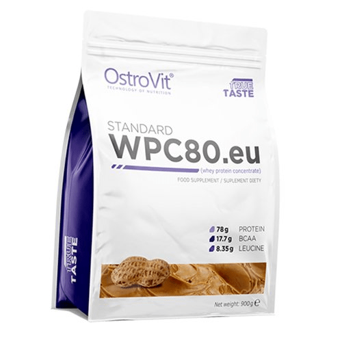 OstroVit Протеїн OstroVit Standard WPC80.eu - 900 г (Peanut Butter), , 0.9 кг