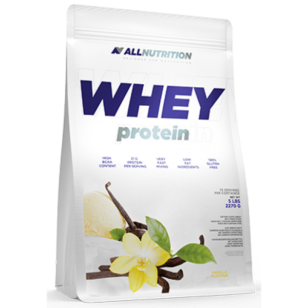 Сывороточный протеин концентрат AllNutrition Whey Protein (2,2 кг) алл нутришн Vanilla,  мл, AllNutrition. Сывороточный концентрат. Набор массы Восстановление Антикатаболические свойства 