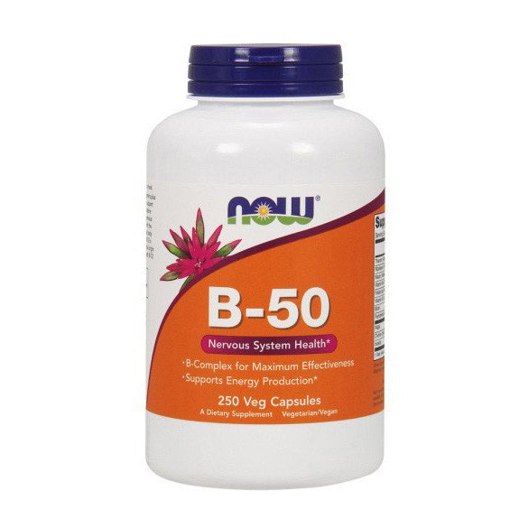 Now Комплекс витаминов группы Б Now Foods Vitamin B-50 (250 капс) нау фудс, , 250 