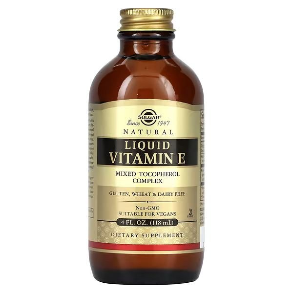 Витамины и минералы Solgar Liquid Vitamin E, 118 мл,  мл, Solgar. Витамины и минералы. Поддержание здоровья Укрепление иммунитета 