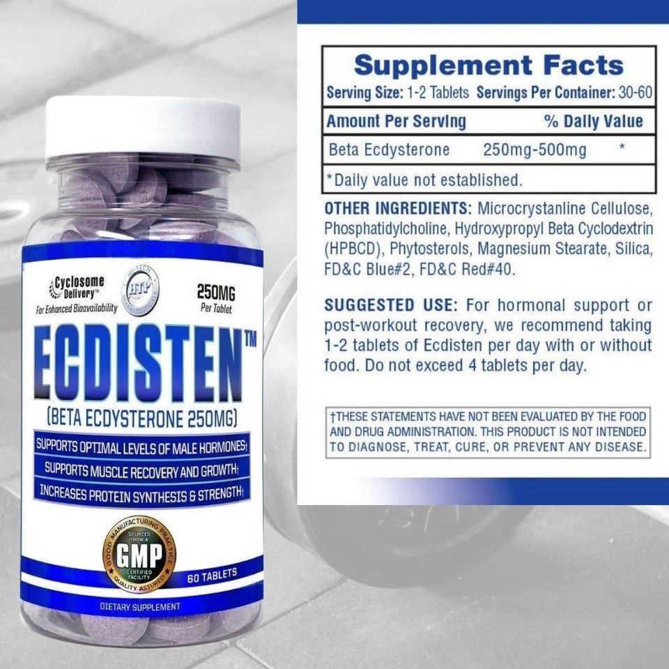 Hi-Tech Pharmaceuticals  Ecdisten Beta Ecdysterone 60 шт. / 60 servings,  ml, Hi-Tech Pharmaceuticals. Testosterone Booster