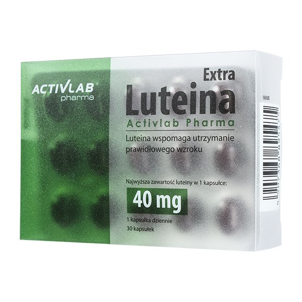 Натуральная добавка Activlab Lutein 40 mg, 30 капсул,  мл, ActivLab. Hатуральные продукты. Поддержание здоровья 