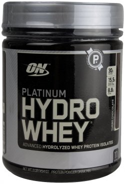 Platinum Hydro Whey, 454 г, Optimum Nutrition. Сывороточный гидролизат. Сухая мышечная масса Снижение веса Восстановление Антикатаболические свойства 