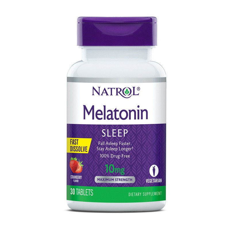 Natrol Мелатонин Natrol Melatonin 10 mg Fast Dissolve 30 таблеток, , 