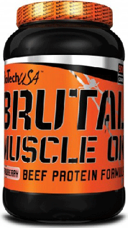 Brutal Muscle On, 900 g, BioTech. Mezcla de proteínas de suero de leche. 