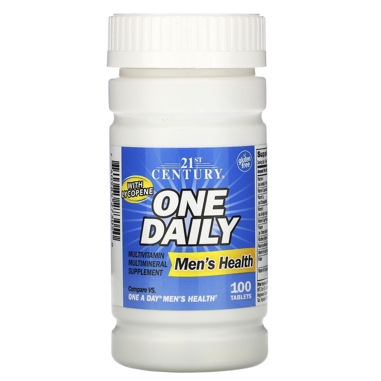 Вітаміни і мінерали для чоловіків 21st Century One Daily Men's Health 100 Tabs,  мл, 21st Century. Витамины и минералы. Поддержание здоровья Укрепление иммунитета 