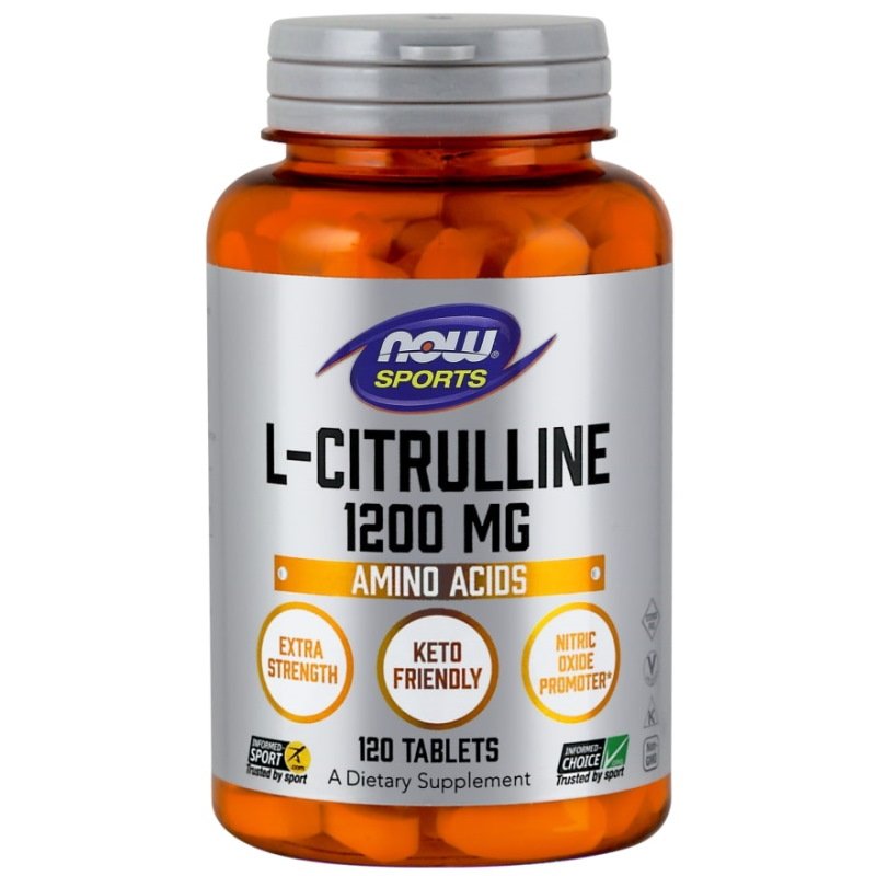 Аминокислота NOW L-Citrulline 1200 mg, 120 таблеток,  мл, Now. Цитруллин. 