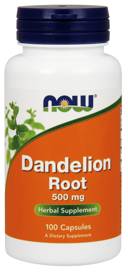 NOW Foods Dandelion Root 500 мг 100 капсул (Корінь кульбаби),  мл, Now. Спец препараты. 