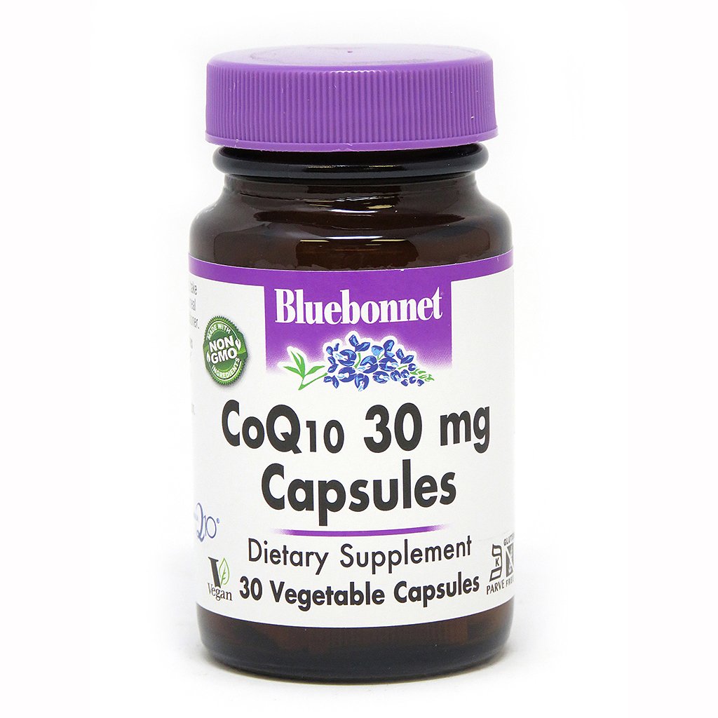 Витамины и минералы Bluebonnet CoQ10 30 mg, 30 вегакапсул,  ml, Bluebonnet Nutrition. Vitaminas y minerales. General Health Immunity enhancement 