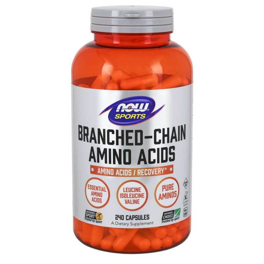 BCAA NOW Branched Chain Amino Acids, 240 капсул,  мл, Now. BCAA. Снижение веса Восстановление Антикатаболические свойства Сухая мышечная масса 