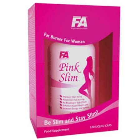 Pink Slim, 120 pcs, Fitness Authority. Fat Burner. Weight Loss Fat burning 